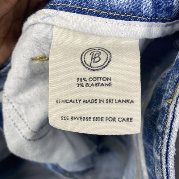 Porter Blue Jeans Womens 28 Blue High Rise Straight Leg Distressed Raw Hem Denim - Picture 5 of 12